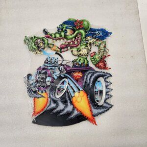 Lady female 17" rat Rod race Car auto FAN gasser steel metal sign gift